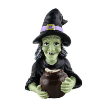 Halloween Witch Resin Ornament Home Decor 1 Piece