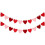 Décoration florale rose drapeau de la Saint-Valentin 1