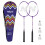 Badminton Set: 2 Aluminum Rackets, 3 Shuttlecocks, Cover 1