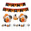 Halloween Cupcake Toppers Sæt – Sort & Orange 2