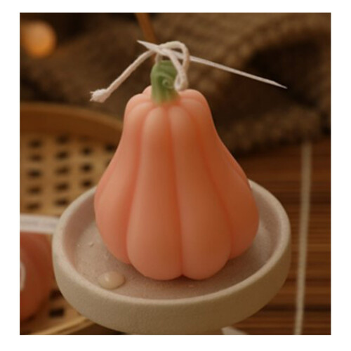 Pumpkin-shaped aroma candles for home decor, 12-pack 1