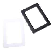 Cadre photo magnétique flexible en PVC blanc (2 pièces)