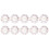 FloHua Julpapperstallrikar 18 cm guldfärgade snöflingor 10-pack 2