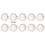 FloHua Julpapperstallrikar 18 cm guldfärgade snöflingor 10-pack 3
