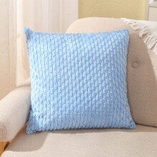 Sierkussenhoes van corduroy, 17,7 inch, effen met strepen