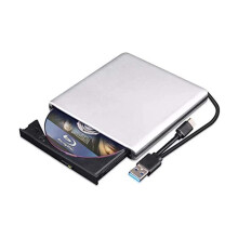Graveur Blu-ray Ă vitesse stable, lecteur Blu-ray/DVD portable multifonctionnel avec ports USB 3.0 et Type-C, lecteur Blu-ray externe 3D pour