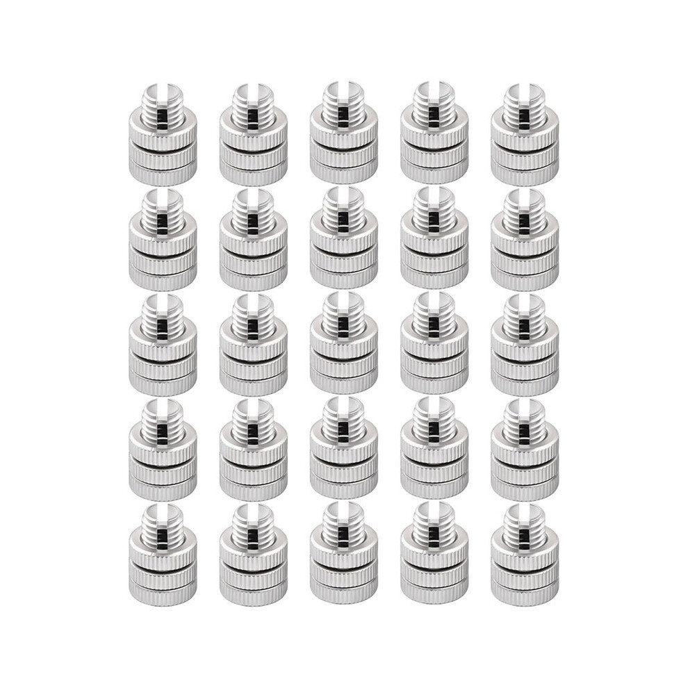 25 Pcs Aluminum Split Bolt Joint Clamp Fence Wire Clamps Heavy Duty Split Bolt Joint Connectors Silver 6032985012284