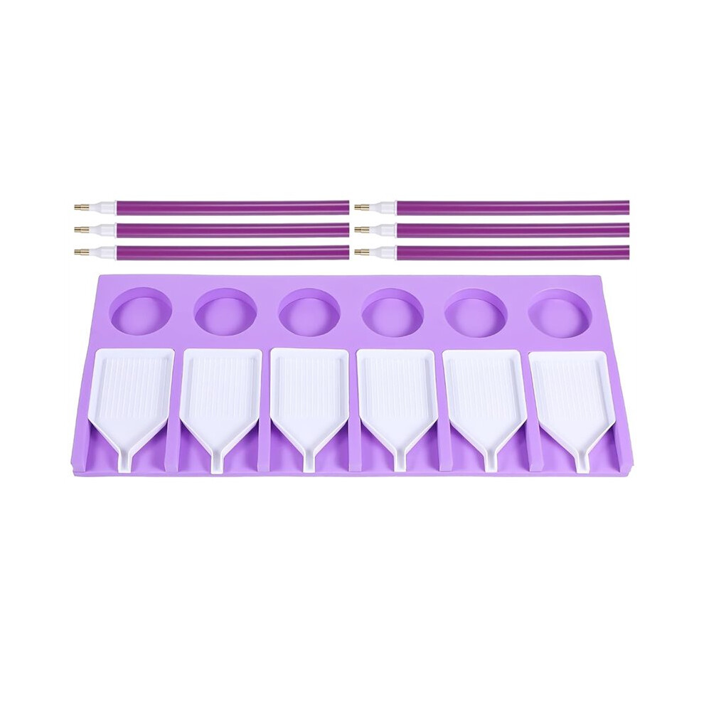 Painting Accessory Tray Organizer Art Storage Beads Kits 6 Slots Bead Art Tray Holder Containers Painting Tools 6031866468592