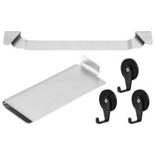 Pour Grille de Graissage Arrière Blackstone 5188, 3 Crochets Magnétiques et Ensemble D'Outils, Accessoires pour Plaque de Cuisson à Dessus Plat