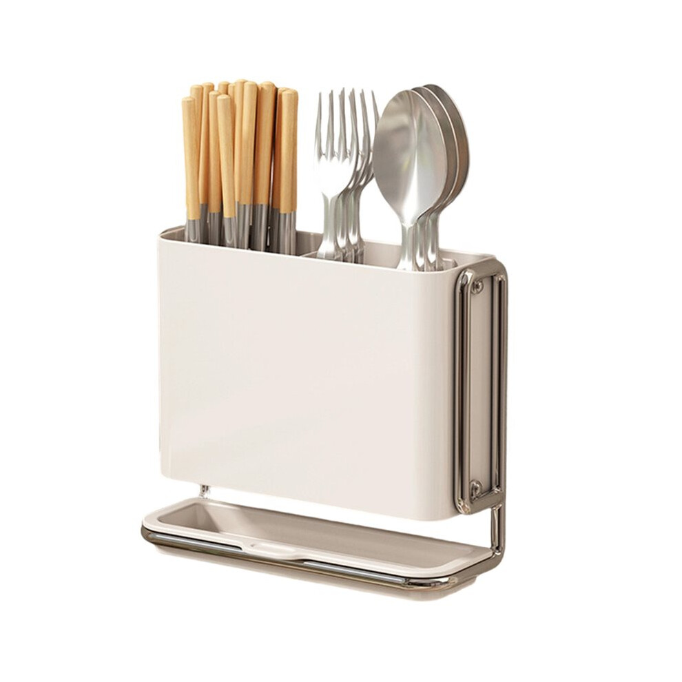 Kitchen Countertop Cutlery Holder Wall Mounted No Drill Chopstick Organizer Rack Kitchen Utensil Drain Storage Rack A 4713687140070
