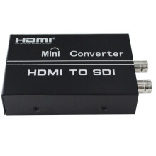 Konwerter -Kompatybilny z SDI, Wyświetlacz 3G SDI 2, Przełącznik SDI na SDI HD 3G 1080P do Monitora PC DVD Laptop, Wtyczka EU