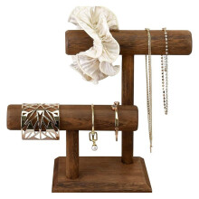 Watch Holder Stand Wooden Watch Display Tower Jewelry Organizer for Bracelets and Necklaces Watch Holder Organizer,C