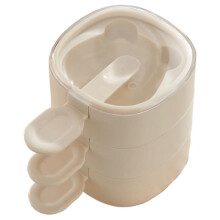 Multi-Layer Ice Cream Mold Silicone Homemade Stackable  Molds DIY Cute Reusable Ice  Mold Ivory White
