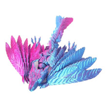 Dynamic 3D Printed Dragon Crystal Dragon Fidget Toys for Adults 3D Printed Articulated Dragon,Laser