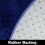 Navy Blue Fluffy Round Area Rug 5 ft 4