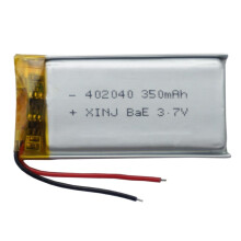 5 Batterie al Litio da 3,7 V, 350 MAh, 1,295 Wh, 402040 per Riparazione Controller, Registratore di Guida, Penna di Registrazione, DashCam,