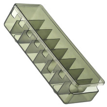 Cable Management Box for Chargers and Cables, Cord Organizer with Transparent Green Cover and Quick Access Slots