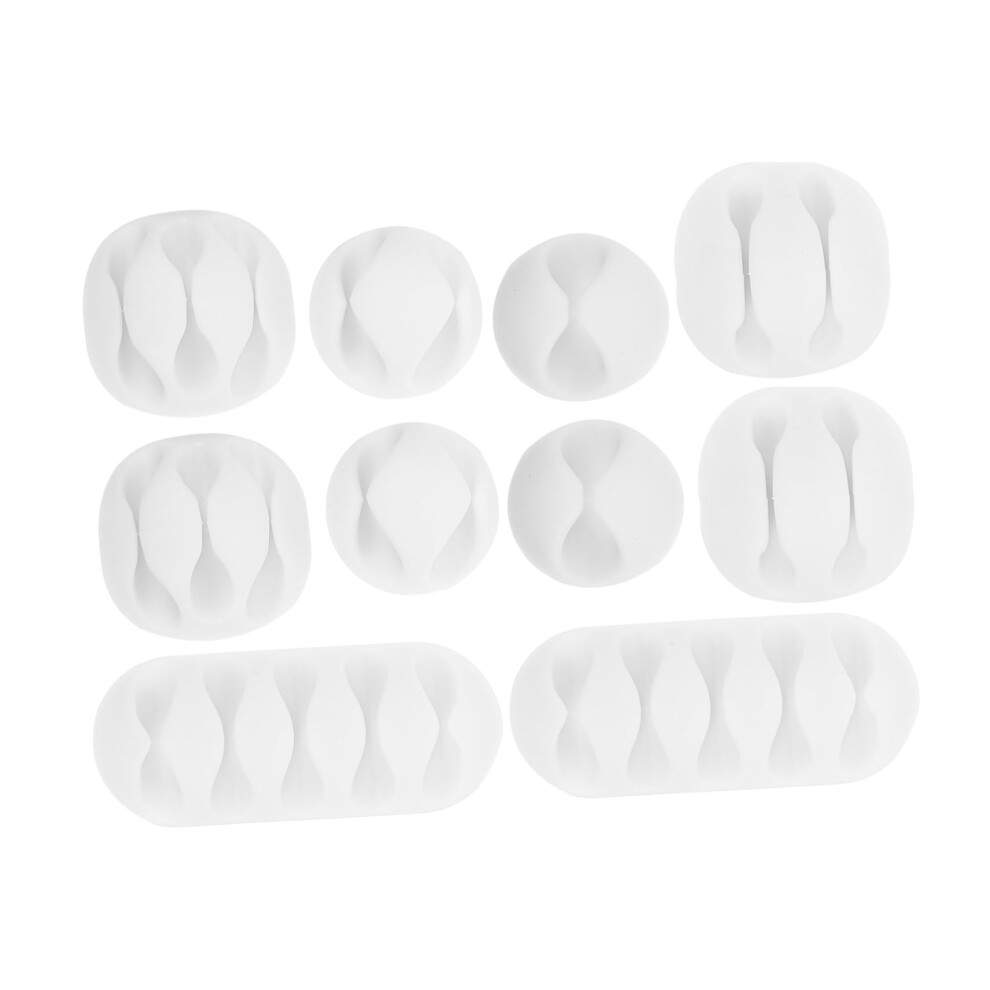 10Pcs Adhesive Cable Organizer Clips For Desk Wire Management MultiâCable Holder For Office And Home 9310869826002