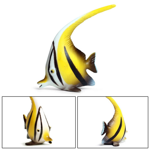 Angelfish-figur i harpiks av marint dyr 1