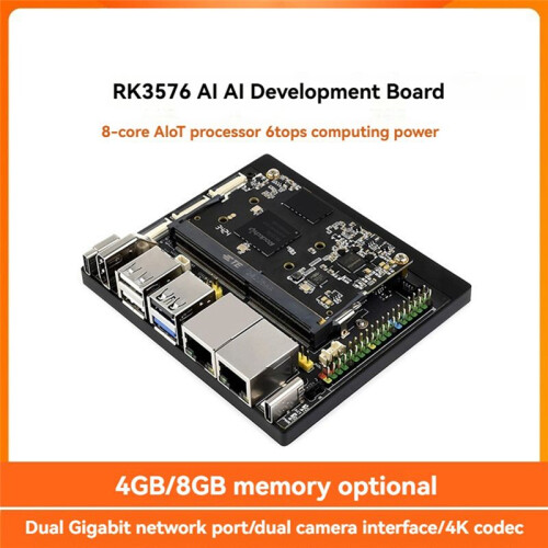 For Luckfox AI Development Board RK3576 Octa-Core AloT Processor 6TOPS Development Board for  Computing D 1