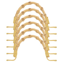 6Stk Teekannen Griff Ersatz Rattan Robust Hitzeresistent Gelb