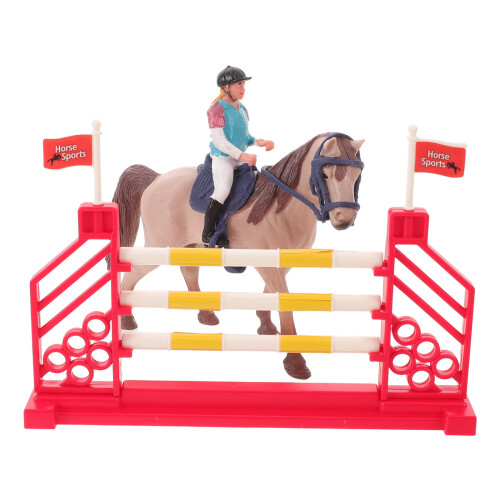 1 Detailreiche Pferde- Und Reiterfigur Wohnaccessoire