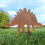 Metal Dinosaur Fence Post Topper,Dinosaurs E 5