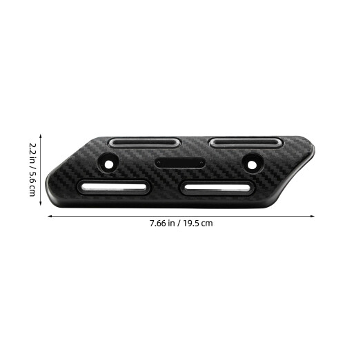 2Pcs Motorcycle Guard Black Plastic Heat Insulation Cover 1