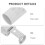 10Pcs Compact E14 Lamp Socket White Metal Base Vintage Lamp Holder 5