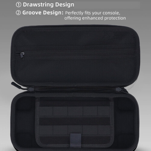 Shockproof Hard Shell Carrying Case, Double Layer EVA Travel Storage Pouch for Accessories and Small Electronics 1