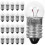 50 Pack Miniature 6V E10 Bulbs for Science Projects, Clear Lens, 2.3x1x1cm 1
