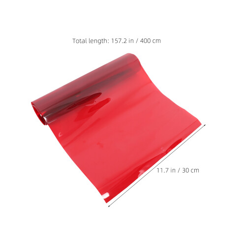 Red Pet Transparent Decorative Window Film for Light Diffusion 1