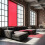 Red Pet Transparent Decorative Window Film for Light Diffusion 8