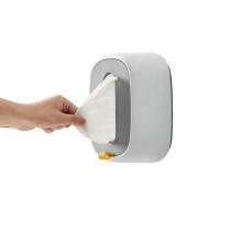 Houder voor vochtige doekjes - Wandgemonteerde doos voor vochtige tissues, babydoekjes, thuis, op kantoor, bureau, studentenkamer, keuken, wasmachine