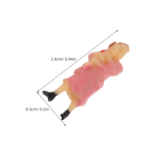 10Stk Zugfiguren Plastik Für Mini Landschaft 1