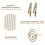 50Pcs Wedding Place Cards with Bronzing Frame Elegant Table Name Cards 3