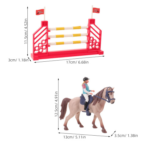 1 Detailreiche Pferde- Und Reiterfigur Wohnaccessoire 1