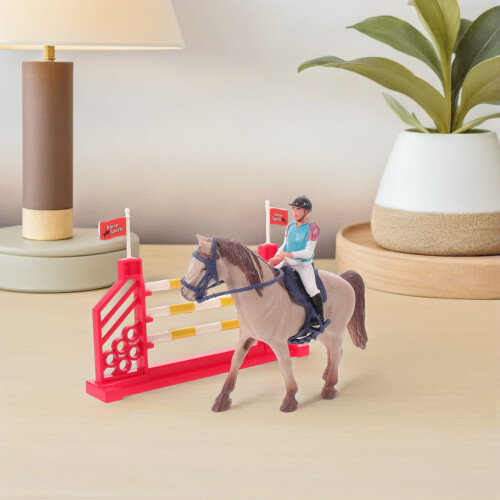 1 Detailreiche Pferde- Und Reiterfigur Wohnaccessoire 2
