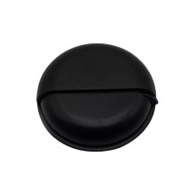 Cable Organizer Box with Rotating Cover, Tangle Earphone Storage Case for Travel, Blue Black