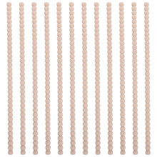 12Stk Halb-Runde Holzleisten Beige Zur Möbel- Und Wandverzierung DIY