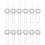 12Pcs Metal 2 Fork Lamp Clamp Silver for DIY Light Stand Home Use 1