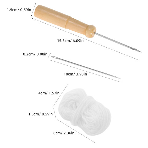 1Set Assorted Color DIY Book Binding Kit with Wood and Stainless Tools 1