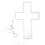 White Neon Lighted Cross for Easter Wall Decor and Prayer Room 1