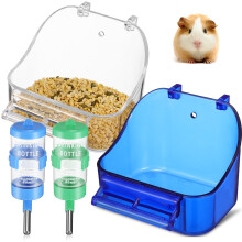 2Stk Anti-Leck Trinkflasche Und Multifunktions-Futternapf PVC