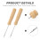 1Set Assorted Color DIY Book Binding Kit with Wood and Stainless Tools 4