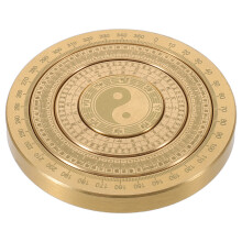 Traditional Brass Mini Feng Shui Compass Vintage Decorative Luopan