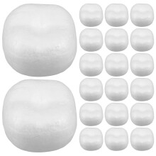 20Pcs Blank White Polystyrene Balls for DIY Faux Fruit and Table Decor