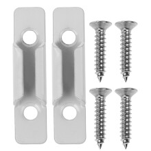 2Stk Halteclip Weiß Zinklegierung Robust Und Langlebig