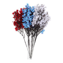 15Pcs Memorial Day Artificial Gypsophila Red White Blue Floral Decor