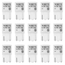 20Pcs 12V LED White Plastic Metal Bulbs for Arcade DIY Repair